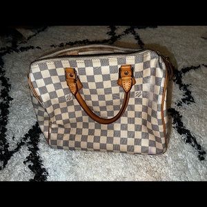LV Louis Vuitton Damier Speedy 30 hand bag